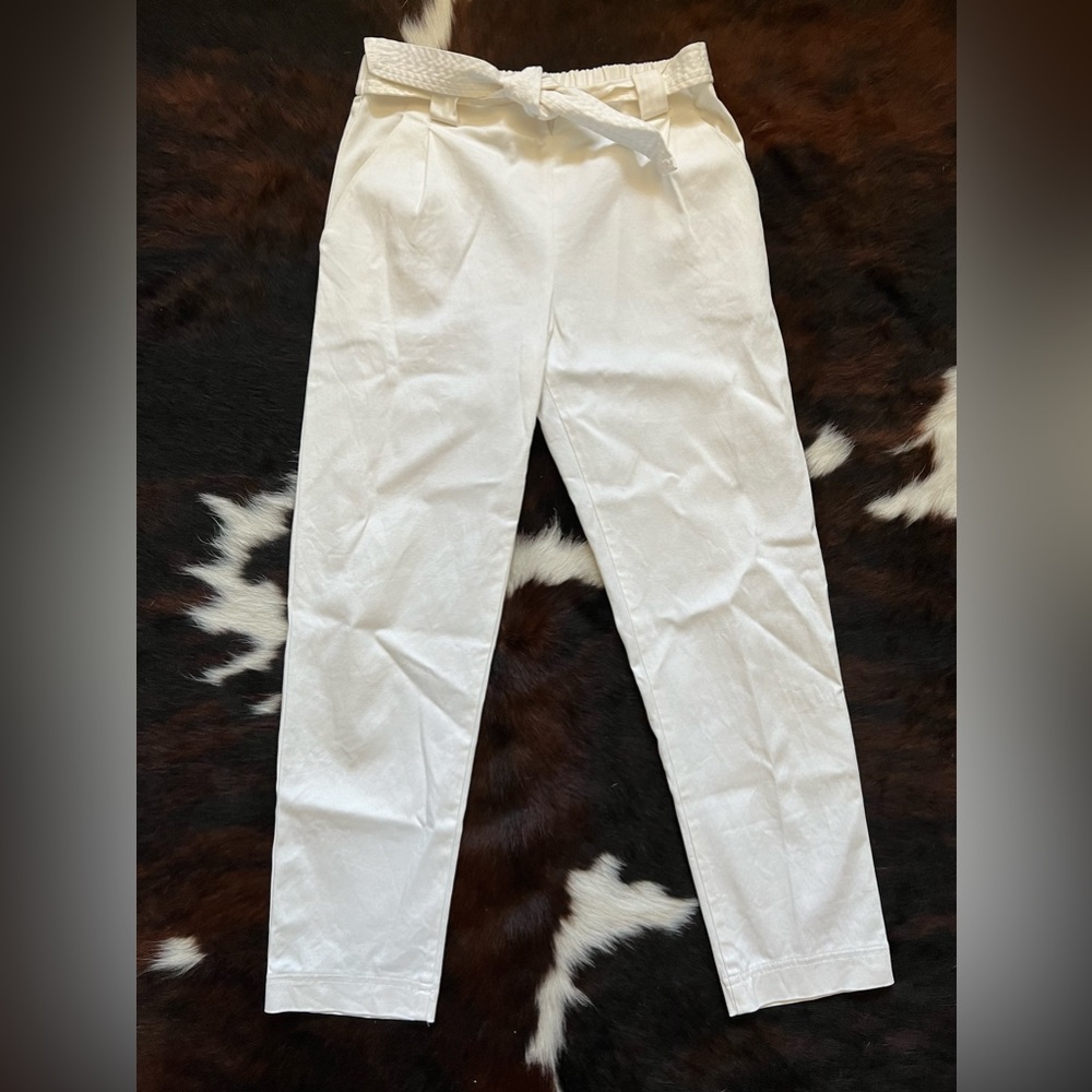 Zara white trousers